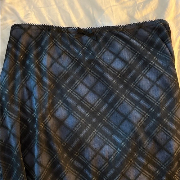 Urban Outfitters Camilla Mesh Plaid Maxi Skirt - Picture 7 of 7